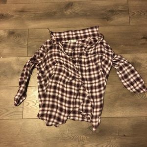 Maroon flannel